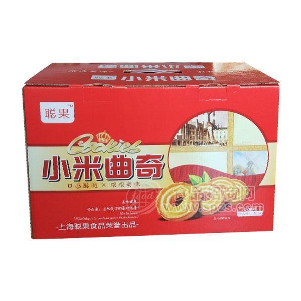 ·聪果小米曲奇饼干奶油味礼盒装烘焙食品 