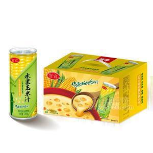 官宣 水果玉米汁玉米谷物饮料245ml