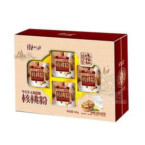 御州園中老年無(wú)加蔗糖核桃粉禮盒500g