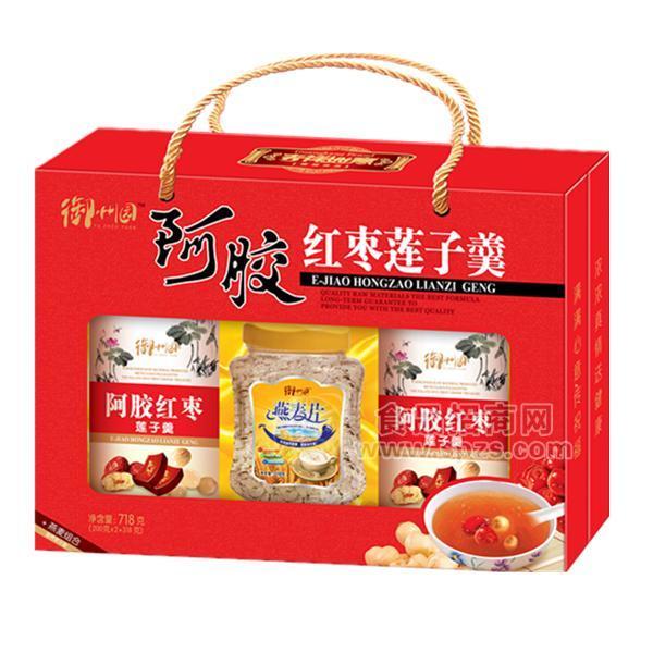 御州园阿胶红枣莲子羹礼盒装718g