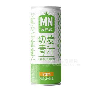 愛沐恩幼麥青汁小麥幼葉植物飲料水果味240ml