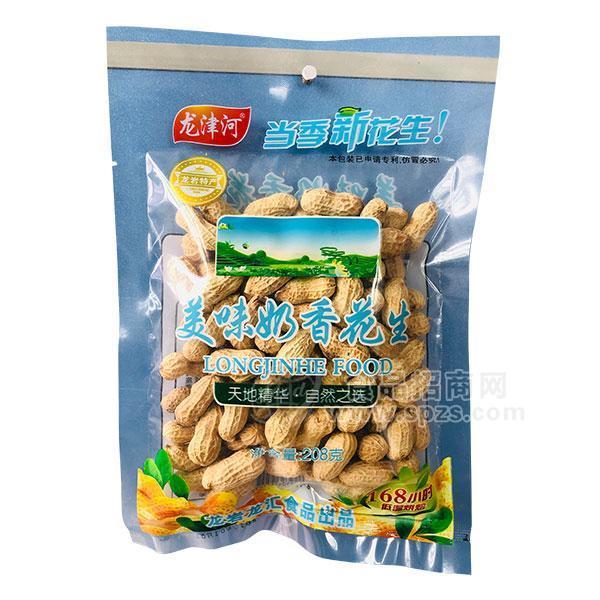 龍津河美味奶香花生休閑食品208g