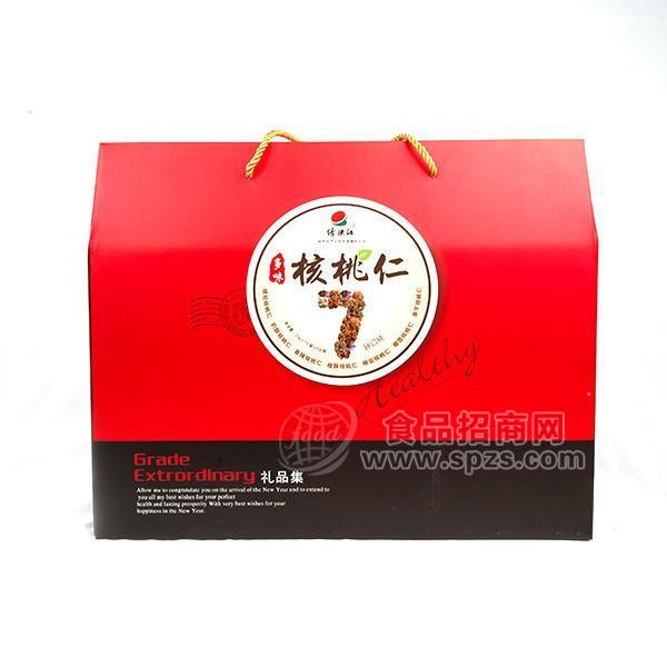 绿映红多味核桃仁7种口味休闲食品礼盒装