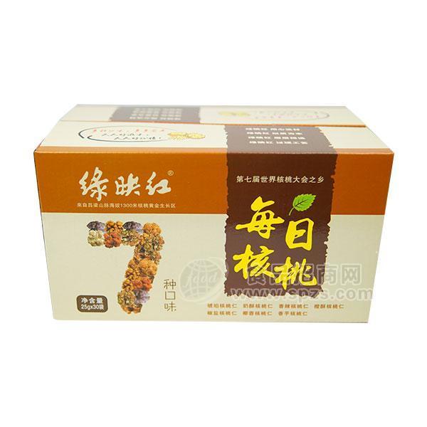 绿映红每日核桃7种口味25gx30袋