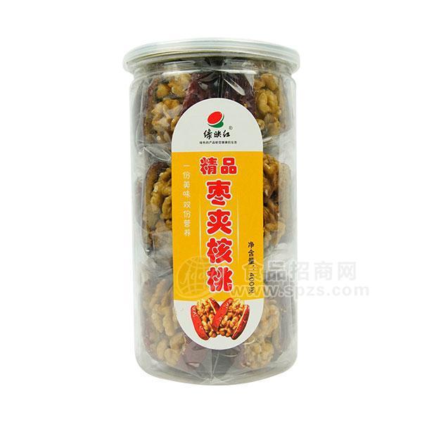绿映红精品枣夹核桃休闲食品400g