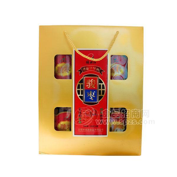 绿映红骏枣休闲食品300gx4罐