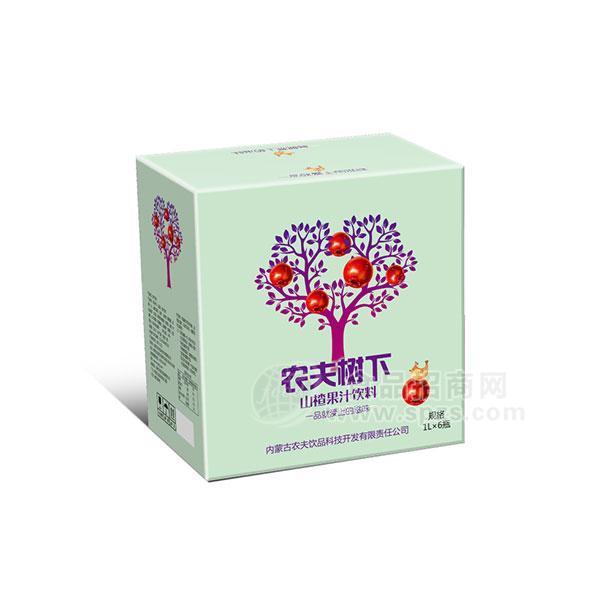 农夫树下 山楂果汁饮料 箱装1Lx6瓶 