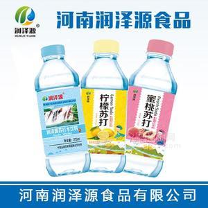 润泽源苏打水 蜜桃味 柠檬味375ml