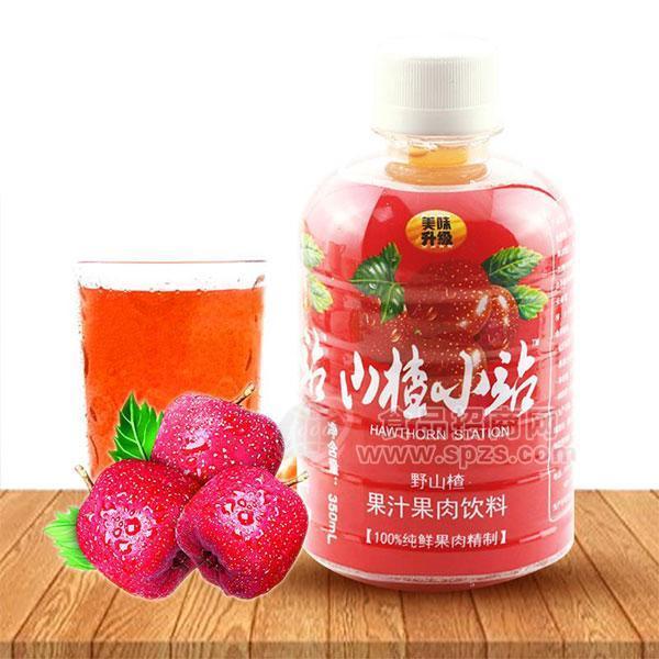 博岳山楂小站野山楂果肉果汁飲料招商350ml