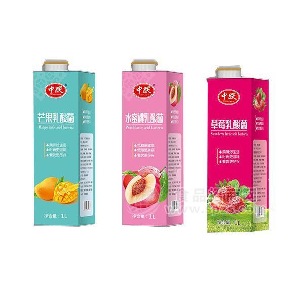 中跃水果味乳酸菌1L