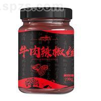 漠家飘香 调味酱香辣酱风干牛肉酱牛肉辣椒丝230g