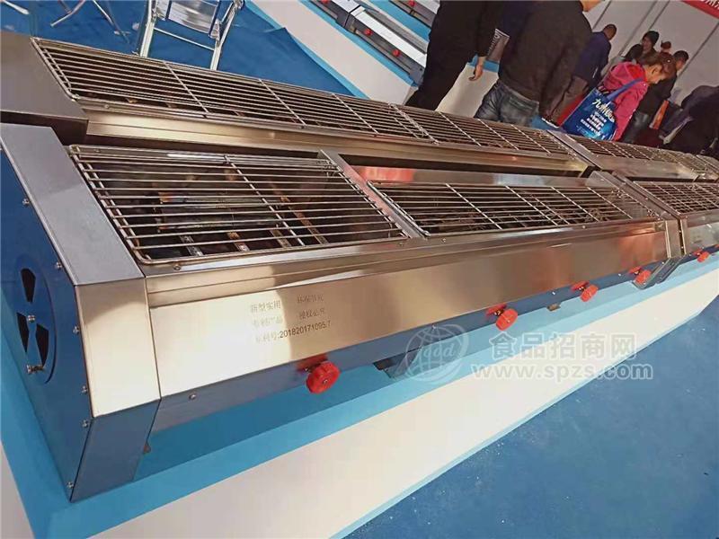 瑞铃达中间火烧烤炉黑金刚新款液化气烤串炉烧烤架