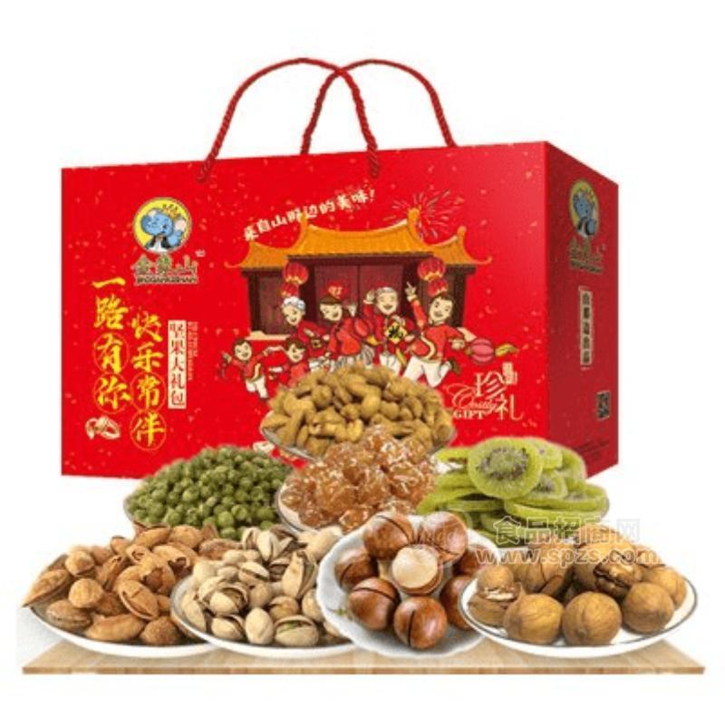 干果礼盒 量大 坚果炒货休闲食品 蜜饯果蔬脆 金象山干果