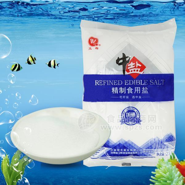 卫群 中盐加碘精制食用盐2.5kg