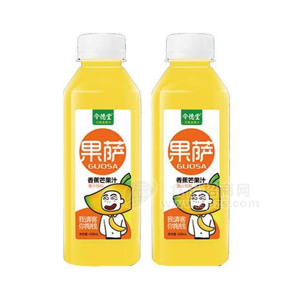 令德堂  香蕉芒果果汁飲料446ml