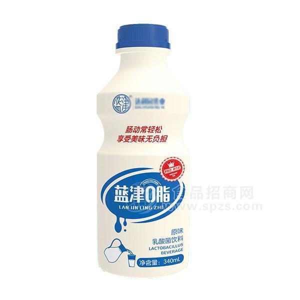 藍津0脂原味乳酸菌飲料340ml