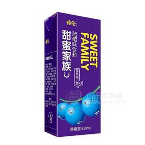 怡伦 甜蜜家族蓝莓风味饮料250ml