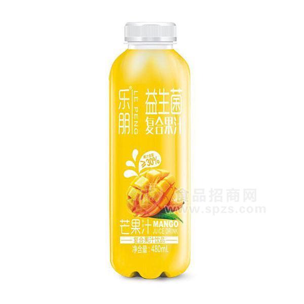 樂朋 芒果汁益生菌復(fù)合果汁480ml