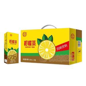 藍津 檸檬茶風(fēng)味飲料250mlx24盒 紙盒飲料