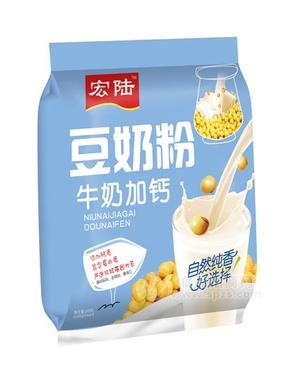 宏陆 牛奶加钙豆奶粉 600克