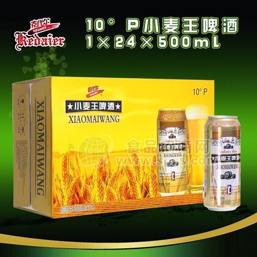 10°P山东德州克代尔小麦王啤酒1×24×500ml
