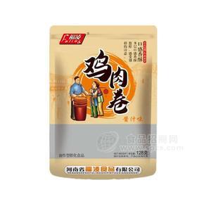 福凌雞肉卷醬汁味膨化食品招商1x60包x128g