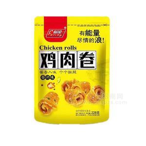 福凌雞肉卷醬汁味油炸膨化食品1x30包x228g