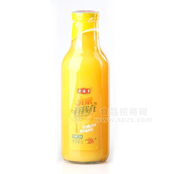 果诺多乳果酸奶系列大瓶装芒果味1Lx6瓶