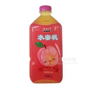 沃森水蜜桃果味飲料1L