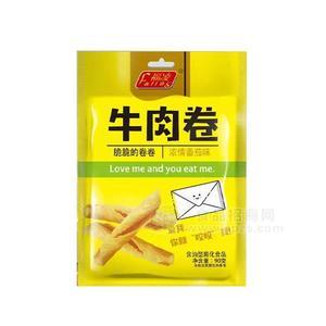 福凌牛肉卷濃情番茄味含油型膨化食品90g