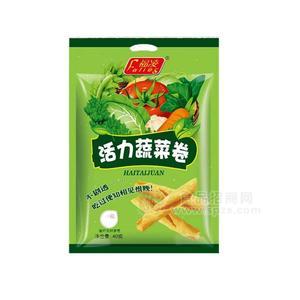 福凌活力蔬菜卷膨化食品袋装招商40g