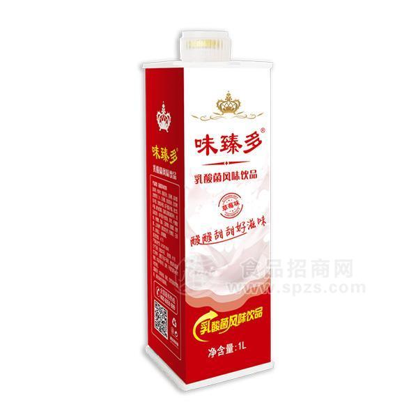 ·味臻多草莓味乳酸菌风味饮品 1L 