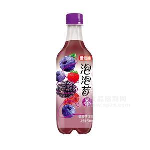 維他命泡泡莓茶復(fù)合莓味碳酸茶飲料500ml