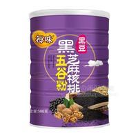 每味 黑豆黑芝麻核桃五谷粉500g