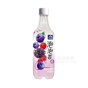 茶語山泉泡泡莓茶復(fù)合莓味果茶蘇打飲料500ml