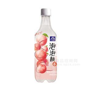 茶語(yǔ)山泉泡泡桃茶桃味果茶蘇打飲料500ml