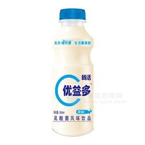 燦汁源暢活優(yōu)益多乳酸菌風(fēng)味飲品乳飲料原味340ml