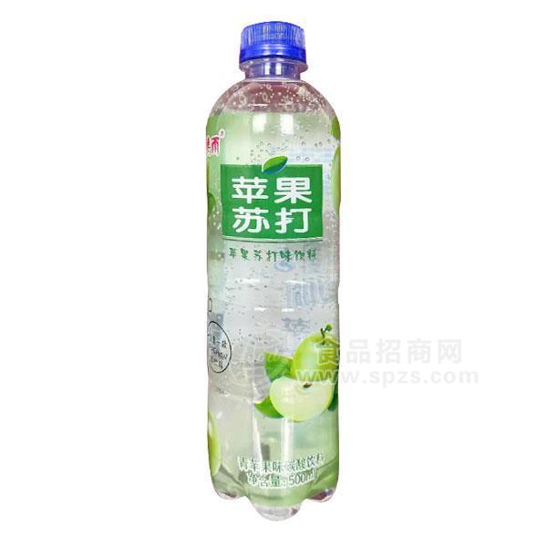 德雨蘋果蘇打青蘋果味碳酸飲料500ml