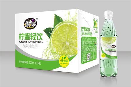 爆香果檸蜜輕飲青檸味果味飲料520mlX15瓶招商