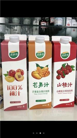 新康谷紅100%桃汁芒果汁山楂汁復(fù)合果汁飲料飲料