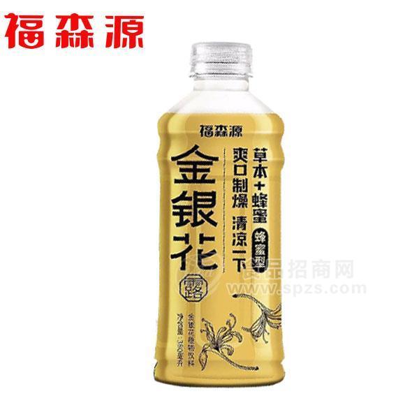 ·福森源金银花露草本+蜂蜜蜂蜜型植物饮料380ml 