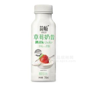 簡暢草莓奶昔酸奶飲品310ml