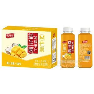 圖瓦村落益生菌發(fā)酵果汁飲料發(fā)酵復合芒果汁飲料1.2Lx8瓶