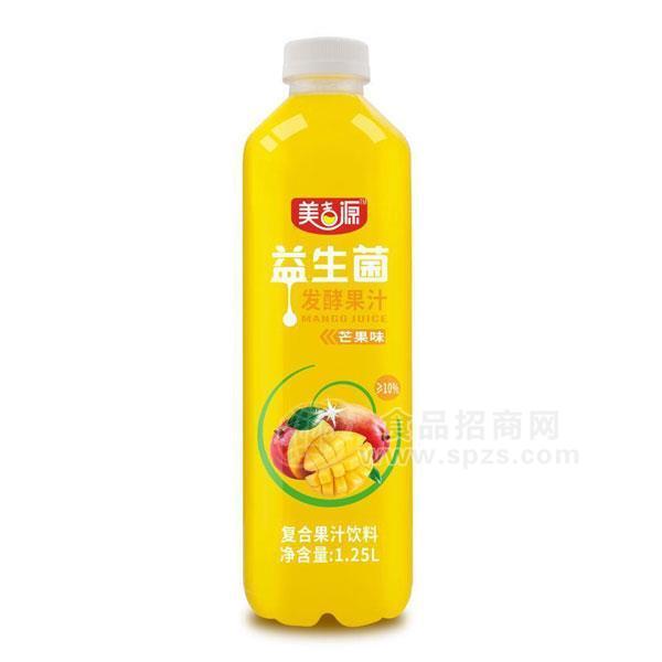 美吉源益生菌發(fā)酵果汁飲料芒果味復(fù)合果汁飲料1.25L