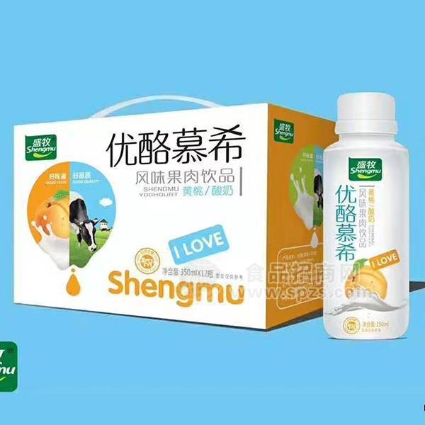 ·盛牧 优酪慕希风味果肉酸奶饮品 