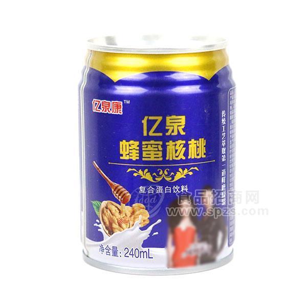 亿泉康蜂蜜核桃复合蛋白饮料240ml