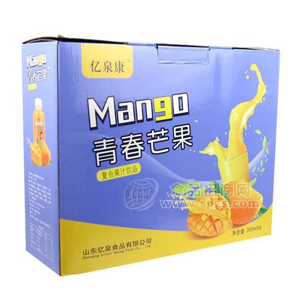 億泉康 青春芒果汁飲料果汁飲料380mlx8瓶