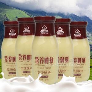 营养时刻炭烧酸奶炭烧味发酵型饮品300ml