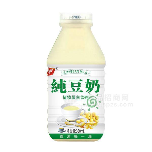 ·家贝鲜 纯豆奶植物蛋白饮料330ml 