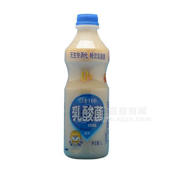 U活100 原味乳酸菌飲品1L